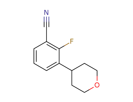 2-fluoro-3-(tetrahydro-2H-pyran-4-yl)benzonitrile