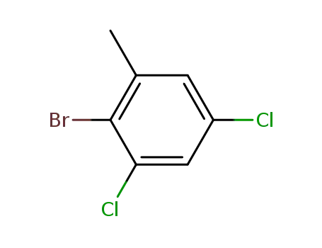 Molecular Structure of 876493-68-4 (2-bromo-3,5-dichloro-toluene)