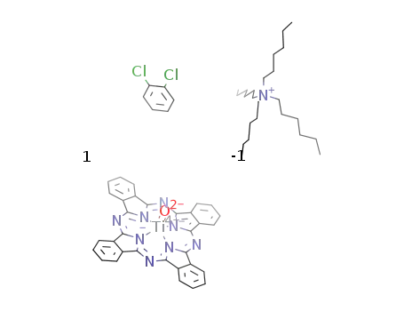 C32H16N8OTi(1-)*C24H52N(1+)*C6H4Cl2