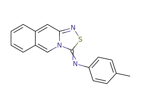 N-(3H-[1,2,4]thiadiazolo[4,3-b]isoquinolin-3-ylidene)-4-methylaniline