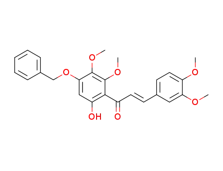 (E)-1-(4-(benzyloxy)-6-hydroxy-2,3-dimethoxyphenyl)-3-(3,4-dimethoxyphenyl)prop-2-en-1-one