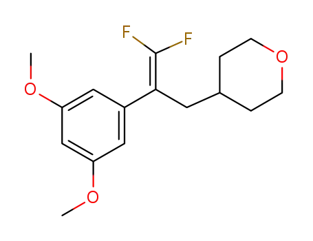 4-(2-(3,5-dimethoxyphenyl)-3,3-difluoroallyl)tetrahydro-2H-pyran