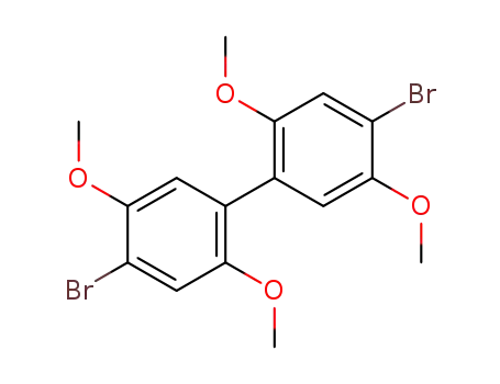 Molecular Structure of 200943-34-6 (4,4'-dibromo-2,2',5,5'-tetramethoxy-1,1'-biphenyl)
