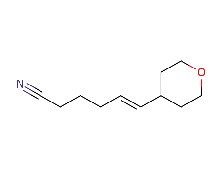 (E)-6-(tetrahydro-2H-pyran-4-yl)hex-5-enenitrile