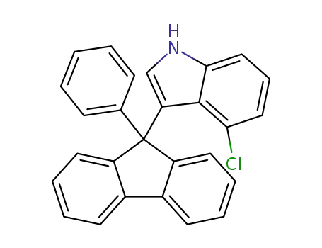 4-chloro-3-(9-phenyl-9H-fluoren-9-yl)-1H-indole