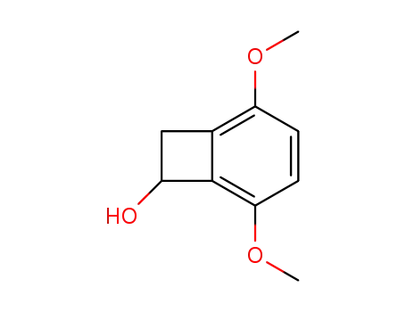 Molecular Structure of 87046-36-4 (Bicyclo[4.2.0]octa-1,3,5-trien-7-ol, 2,5-dimethoxy-)