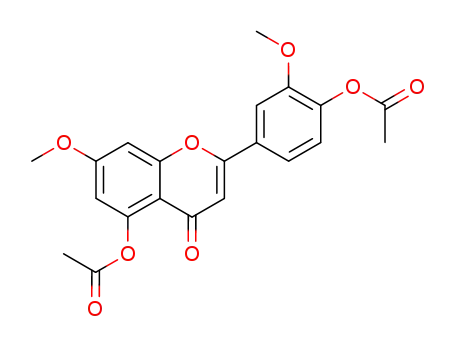 4H-1-Benzopyran-4-one,
5-(acetyloxy)-2-[4-(acetyloxy)-3-methoxyphenyl]-7-methoxy-