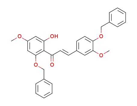 (E)-3-((4-benzyloxy)-3-methoxyphenyl)-1-(2-(benzyloxy)-6-hydroxy-4-methoxyphenyl)prop-2-en-1-one