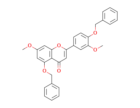 5-(benzyloxy)-2-(4-(benzyloxy)-3-methoxyphenyl)-7-methoxy-4H-chromen-4-one