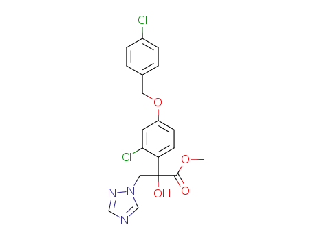 methyl 2-(2-chloro-4-((4-chlorobenzyl)oxy)phenyl)-2-hydroxy-3-(1H-1,2,4-triazol-1-yl)propanoate