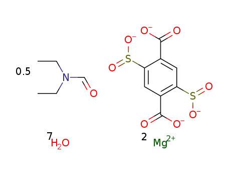 [Mg2(2,5-disulfinatoterephthalate)(H2O)4]*3H2O*0.5DEF