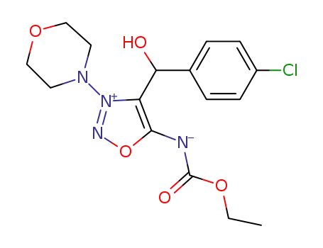 4-[(4'-chlorophenyl)hydroxymethyl]-3-morpholyl-N6-ethoxycarbonylsydnone imine