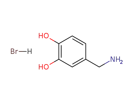 Molecular Structure of 16290-26-9 (3,4-DIHYDROXYBENZYLAMINE HYDROBROMIDE)