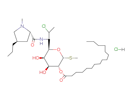 L-threo-a-D-galacto-Octopyranoside, methyl7-chloro-6,7,8-trideoxy-6-[[[(2S,4R)-1-methyl-4-propyl-2-pyrrolidinyl]carbonyl]amino]-1-thio-,2-hexadecanoate, monohydrochloride