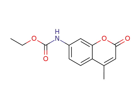 Molecular Structure of 58632-48-7 (Carbamic acid, (4-methyl-2-oxo-2H-1-benzopyran-7-yl)-, ethyl ester)