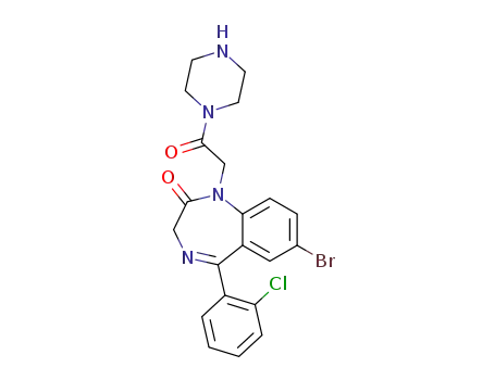 N-<7-bromo-5-(2-chlorophenyl)-1,2-dihydro-3H-1,4-benzodiazepin-2-on-1-ylacetyl>piperazine