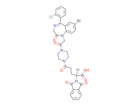 N-(gamma-phthalylglutamyl)-N'-<7-bromo-5-(2-chlorophenyl)-1,2-dihydro-3H-1,4-benzodiazepine-2-on-1-ylacetyl>piperazine