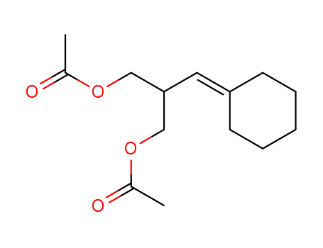 Molecular Structure of 133490-88-7 (1,3-Propanediol, 2-(cyclohexylidenemethyl)-, diacetate)