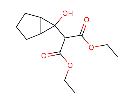 Molecular Structure of 71911-61-0 (diethyl (6-hydroxybicyclo[3.1.0]hex-6-yl)propanedioate)