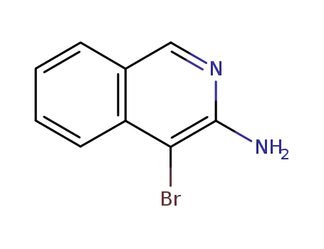 Molecular Structure of 10321-49-0 (4-BROMO-ISOQUINOLIN-3-YLAMINE)