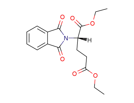 Molecular Structure of 112655-44-4 (Pentanedioic acid, 2-(1,3-dihydro-1,3-dioxo-2H-isoindol-2-yl)-, diethyl
ester, (S)-)