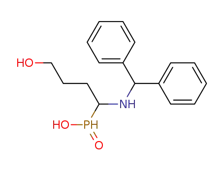Molecular Structure of 95691-16-0 (Phosphinic acid, [1-[(diphenylmethyl)amino]-4-hydroxybutyl]-)