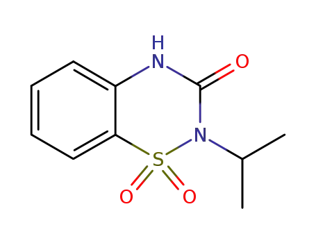 2-isopropyl-3-oxo-3,4-dihydro-2H-1,2,4-benzothiadiazine 1,1-dioxide