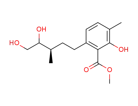3-methyl-6-(3(R)-methyl-4,5-dihydroxypentyl)salicylic acid methyl ester
