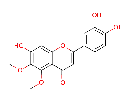 Molecular Structure of 88153-47-3 (4H-1-Benzopyran-4-one,
2-(3,4-dihydroxyphenyl)-7-hydroxy-5,6-dimethoxy-)