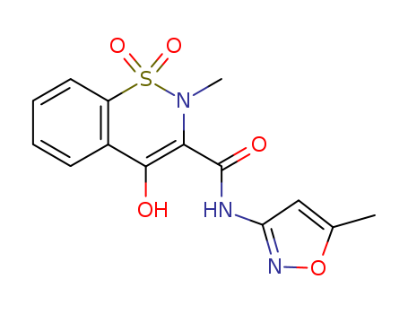 2H-1,2-Benzothiazine-3-carboxamide,4-hydroxy-2-methyl-N-(5-methyl-3-isoxazolyl)-, 1,1-dioxide