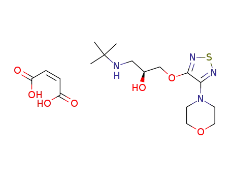 Molecular Structure of 26921-17-5 ((S)-Timolol maleate)