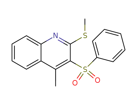 4-Methyl-2-methylthio-3-(phenylsulfonyl)-chinolin