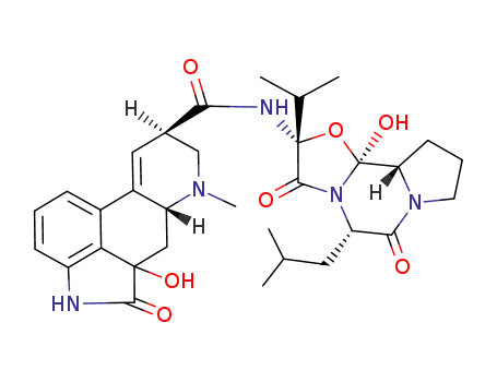 (6aR,9R)-5a-Hydroxy-7-methyl-5-oxo-4,5,5a,6,6a,7,8,9-octahydro-indolo[4,3-fg]quinoline-9-carboxylic acid ((2R,5S,10aS,10bS)-10b-hydroxy-5-isobutyl-2-isopropyl-3,6-dioxo-octahydro-oxazolo[3,2-a]pyrrolo[2,1-c]pyrazin-2-yl)-amide