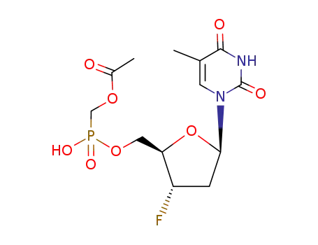 Acetic acid [(2R,3S,5R)-3-fluoro-5-(5-methyl-2,4-dioxo-3,4-dihydro-2H-pyrimidin-1-yl)-tetrahydro-furan-2-ylmethoxy]-hydroxy-phosphorylmethyl ester