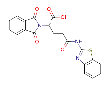(S)-4-(Benzothiazol-2-ylcarbamoyl)-2-(1,3-dioxo-1,3-dihydro-isoindol-2-yl)-butyric acid