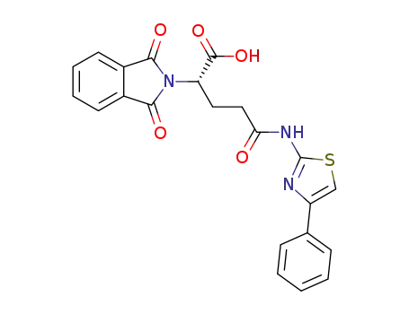 (S)-2-(1,3-Dioxo-1,3-dihydro-isoindol-2-yl)-4-(4-phenyl-thiazol-2-ylcarbamoyl)-butyric acid