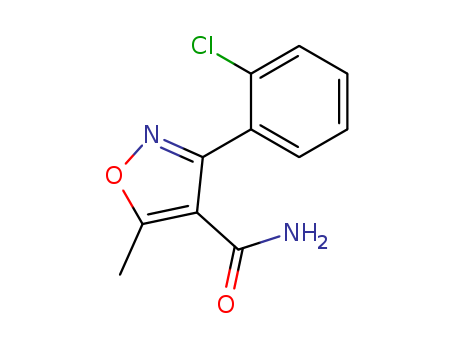 3-(2-chlorophenyl)-5-methylisoxazole-4-carboxamide