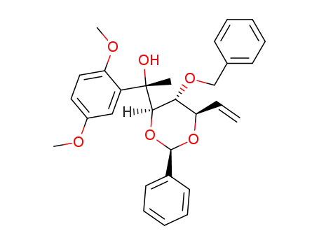 (2R,4R,5R,6R)-5-benzyloxy-4-[(1S)-1-hydroxy-1-(2,5-dimethoxyphenyl)-ethyl]-2-phenyl-6-vinyl-[1,3]dioxane