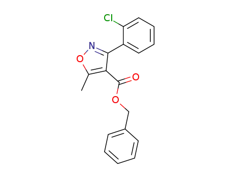 3-(2-chloro-phenyl)-5-methyl-isoxazole-4-carboxylic acid benzyl ester