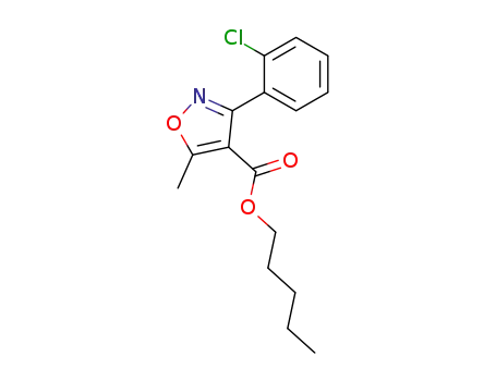 3-(2-chloro-phenyl)-5-methyl-isoxazole-4-carboxylic acid pentyl ester