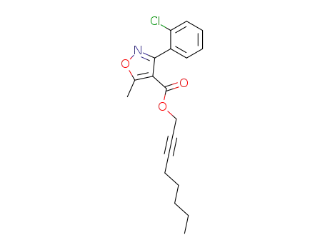 3-(2-chloro-phenyl)-5-methyl-isoxazole-4-carboxylic acid oct-2-ynyl ester