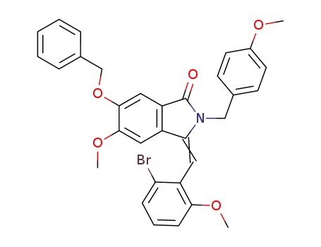 6-(benzyloxy)-3-[(2-bromo-6-methoxyphenyl)methylene]-2,3-dihydro-5-methoxy-2-[(4-methoxyphenyl)methyl]-1H-isoindol-1-one