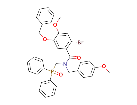 N-[(diphenylphosphinyl)methyl]-N-[(4-methoxyphenyl)methyl]-5-(benzyloxy)-2-bromo-4-methoxybenzamide