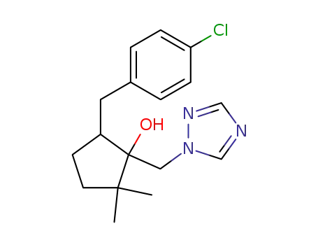 Cyclopentanol,5-[(4-chlorophenyl)methyl]-2,2-dimethyl-1-(1H-1,2,4-triazol-1-ylmethyl)-