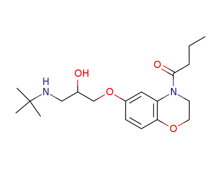 1-[6-(3-tert-butylamino-2-hydroxy-propoxy)-2,3-dihydro-benzo[1,4]oxazin-4-yl]-butan-1-one