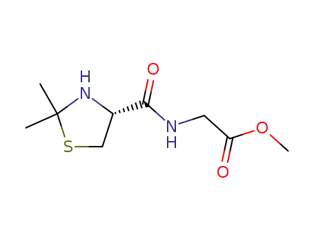 N-((R)-2,2-dimethyl-thiazolidine-4-carbonyl)-glycine-methyl ester