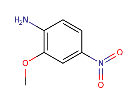 Molecular Structure of 97-52-9 (2-Methoxy-4-nitroaniline)