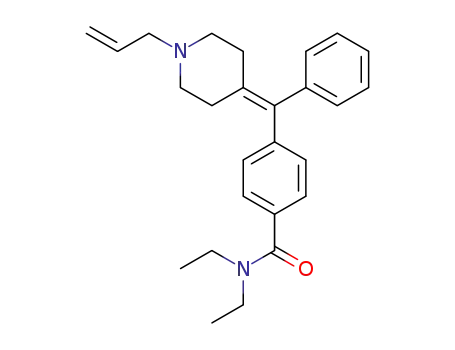 N,N-Diethyl-4-(phenyl-N-allyl-piperidin-4-ylidene-methyl)-benzamide