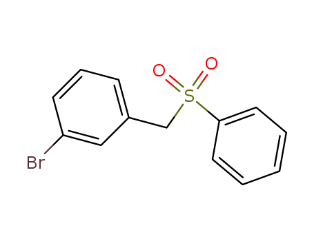 Molecular Structure of 130891-01-9 (Benzene, 1-bromo-3-[(phenylsulfonyl)methyl]-)