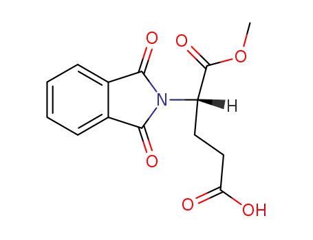 Molecular Structure of 42294-25-7 (Pentanedioic acid, 2-(1,3-dihydro-1,3-dioxo-2H-isoindol-2-yl)-,
1-methyl ester, (2S)-)